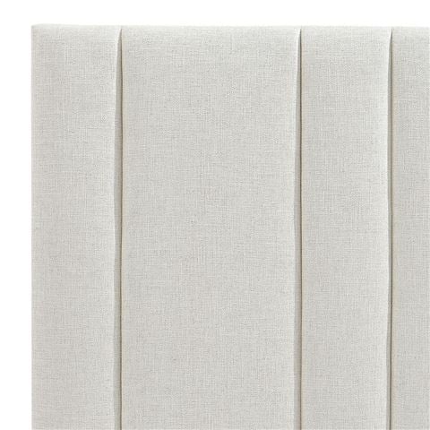 Cafe Lighting - Bronx Panelled Queen Bedhead Natural Linen