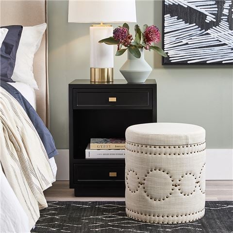 Cafe Lighting - Logan Bedside Table Black