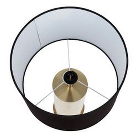 Cafe Lighting - Left Bank Table Lamp Brass w Black Shade