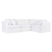 Cafe Lighting - Birkshire Slip Cover Modular Sofa White 1