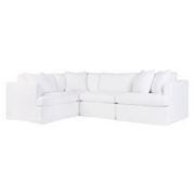 Cafe Lighting - Birkshire Slip Cover Modular Sofa White 2