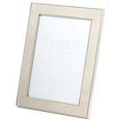 Flair Decor - Shagreen Photo Frame White & Silver 13x18cm