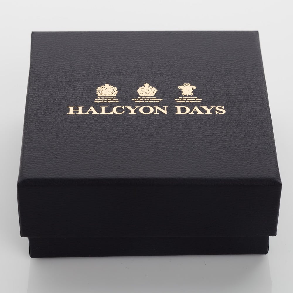 Halcyon Days - Sparkle Red & Cream Gold Bangle | Peter's of Kensington