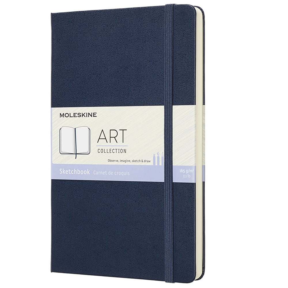 Moleskine - Art Collection Sketchbook Sapphire Blue Large | Peter's of ...