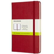 Moleskine - Classic H/Cover Plain Notebook Medium S/Red