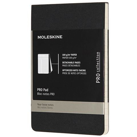 Moleskine - Professional Note Pad Pocket Black | Peter's of Kensington