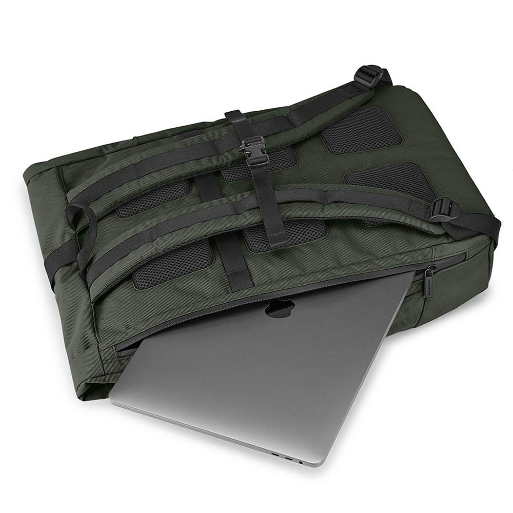 Moleskine Rolltop Backpack Moss Green 30L/ 50cm Peter's of Kensington