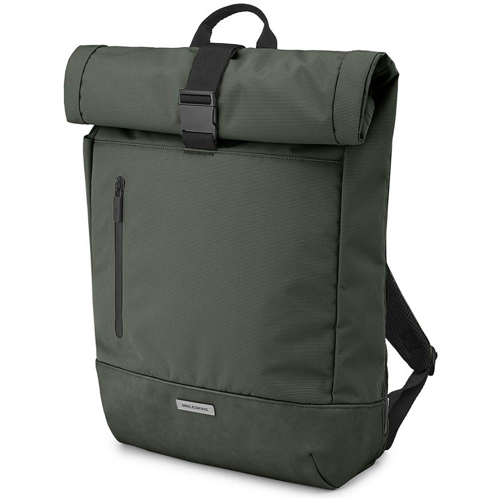 Moleskine - Rolltop Backpack Moss Green 30L/ 50cm | Peter's of Kensington