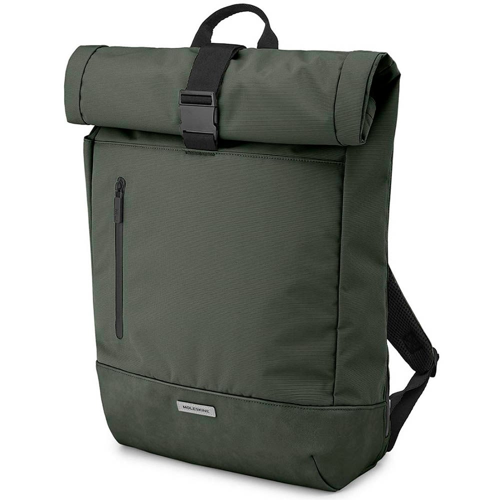 Moleskine Rolltop Backpack Moss Green 30L/ 50cm Peter's of Kensington