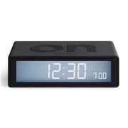 Lexon - Flip Travel Reversible LCD Alarm Clock Dark Grey