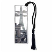 David Howell - Brass Bookmark Moonlight In Paris Eiffel Twer
