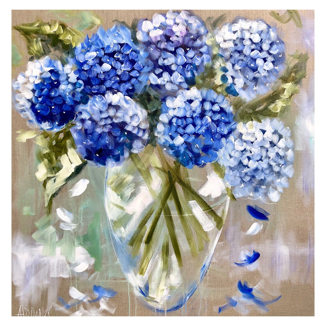 Louis Vuitton LV Blue Hydrangeas Print Dressing Room Art -  Norway