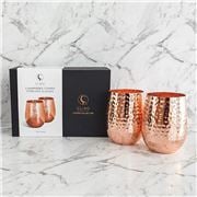 Clinq - Stemless Copper Glass Set 2pce