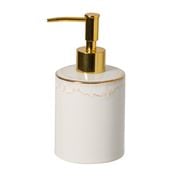 Casafina - Taormina WC White Gold Soap/Lotion Pump 11cm