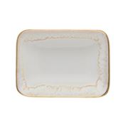 Casafina - Taormina WC White Gold Soap Dish 13cm
