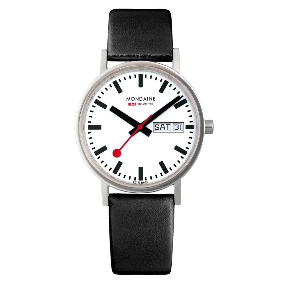 Mondaine - Official Swiss Railway Classic DayDate Watch 36mm | Peter's ...