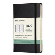 Moleskine - Hard Cover 2022 Weekly Diary Black Pocket