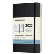 Moleskine - Soft Cover 2022 Monthly Diary Pocket Black