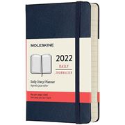 Moleskine - 2022 Hard Cover Daily Diary Sapphire Blue Pocket