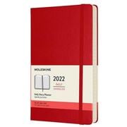 Moleskine - 2022 Hard Cover Daily Diary Scarlet Red Large