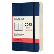 Moleskine - 2022 Soft Cover Diary Daily Sapphire Blue Pocket