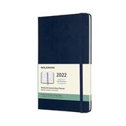 Moleskine - 2022 Hard Cover Weeky Diary Sapphire Blue Large