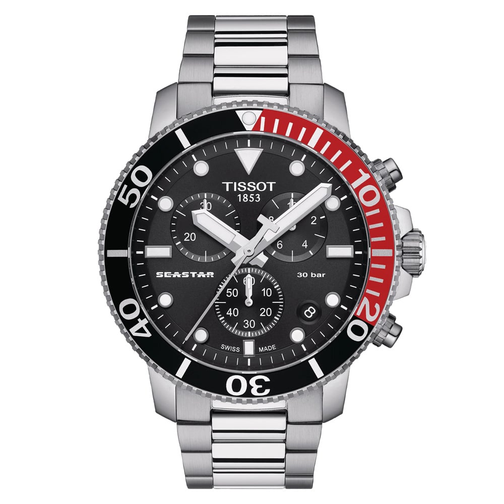 Tissot Seastar 1000 Chronograph Blk Dial Watch Peter's