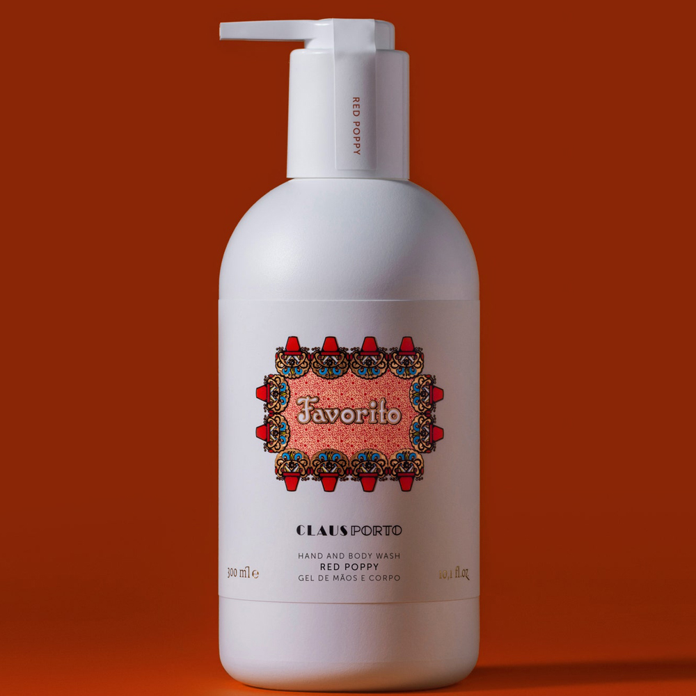Claus Porto - Favorito Liquid Soap Red Poppy 300ml | Peter's of Kensington