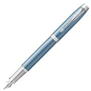 Parker - IM Premium Blue Grey Chrome Trim M/Nib Fountain Pen