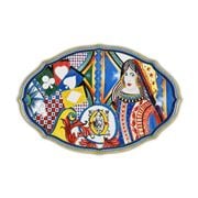 Baci Milano - Regina Di Cuori Oval Platter Large 40.5x26.5cm