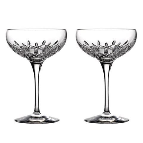 Waterford - Lismore Essence Champagne Crystal Saucers 2pce