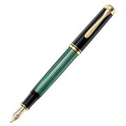 Pelikan - 400 Fountain Pen Fine Nib Black/Green