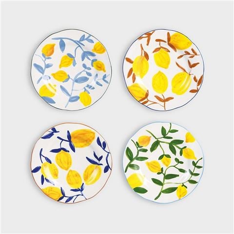Klever - Lemon Twig Plate Set 4pce
