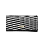 Serenade Leather - Florida Leather Wallet RFID Black/White