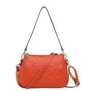 Serenade Leather - Rosie 3 C/mnt Leather Xbody Bag Marmalade