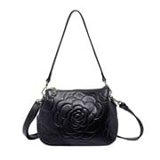 Serenade Leather - Rosie 3 Compartment Leather XBody Bag Blk