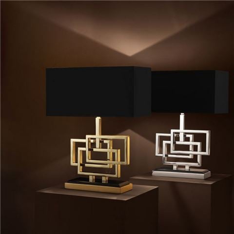 Vandenberg - Table Lamp Windolf Polished Brass w/Shade