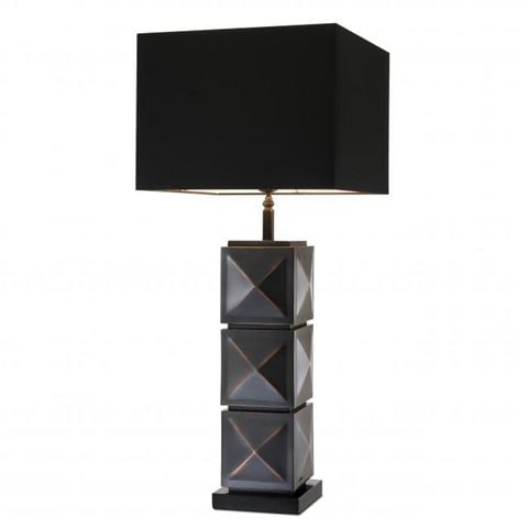 Vandenberg Table Lamp Carlo Antique Bronze Finish w/Shade - Peter's of Kensington