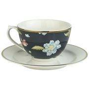 Laura Ashley - Midnight Uni Cappuccino Cup & Saucer