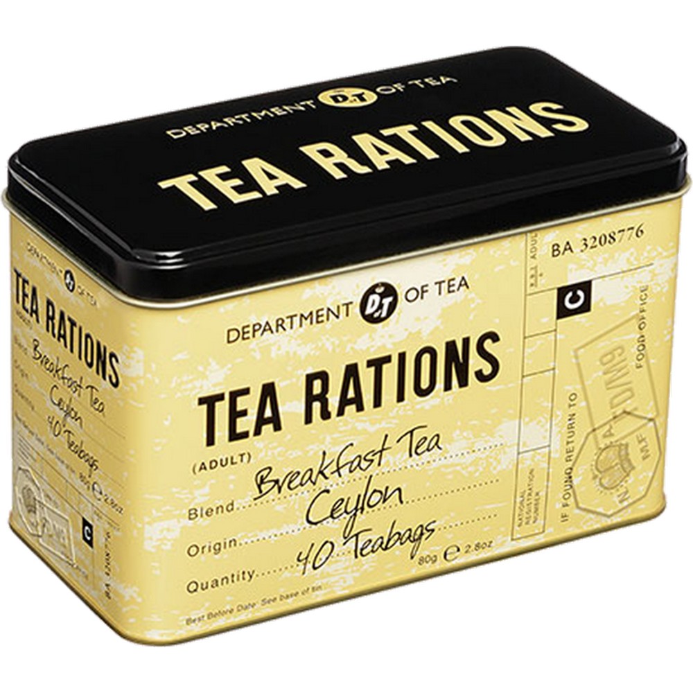 New English Teas English B/fast Tea Rations Tin 40 Teabags Peter's