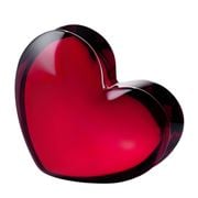 Baccarat - Zinzin Crystal Heart Ornament Red