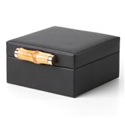 Grace - Jewellery Box with Bamboo Handle Small Black