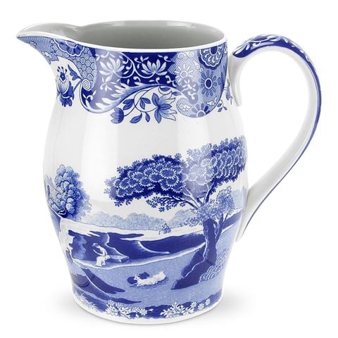 Spode Blue Italian Liverpool Jug 1.7L - Peter's of Kensington