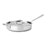 All-Clad - D3 Stainless Steel Saute Pan with Lid 26cm/2.8L