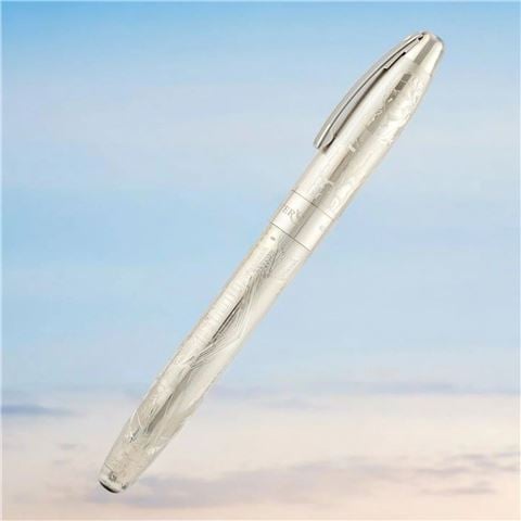 Sheaffer - Legacy Roaring 20's Sterling Silver Rollerball Pen w/Cherrywood Box