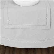 Rans - Hemstitch Round Tablecloth White 180cm
