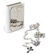 Whitehill - Rosary Bead and Leatherette Bible Case Set