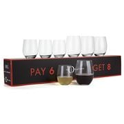 Riedel - O Series Cabernet & Chardonnay Pay for 6 Get 8 Pack
