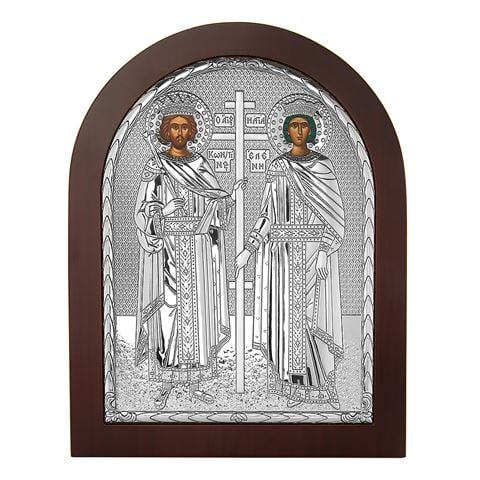 Clarte St Constantine & Helen in Wooden Frame 25x20cm - Peter's of Kensington