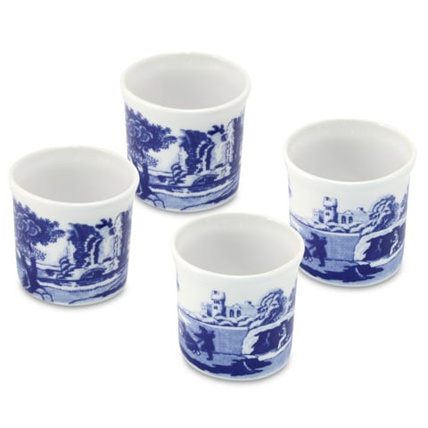 Spode Blue Italian Eggcup Set 4pce - Peter's of Kensington
